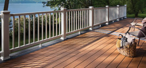 Custom Home Builder-Trex deck on lakefront home